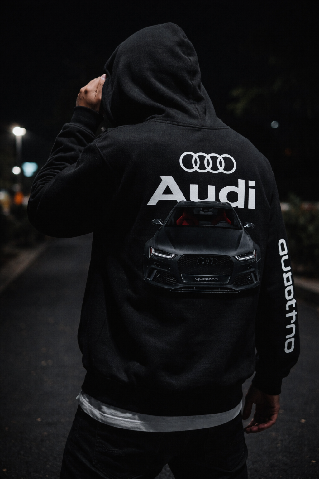 Audi Quattro Performance Hoodie – Black Edition